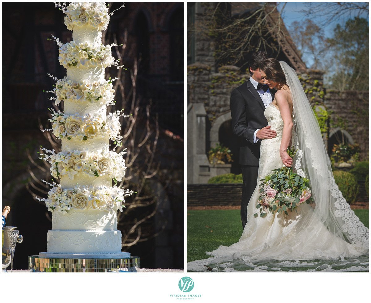 Bisham Manor Wedding castle bridal cake photo