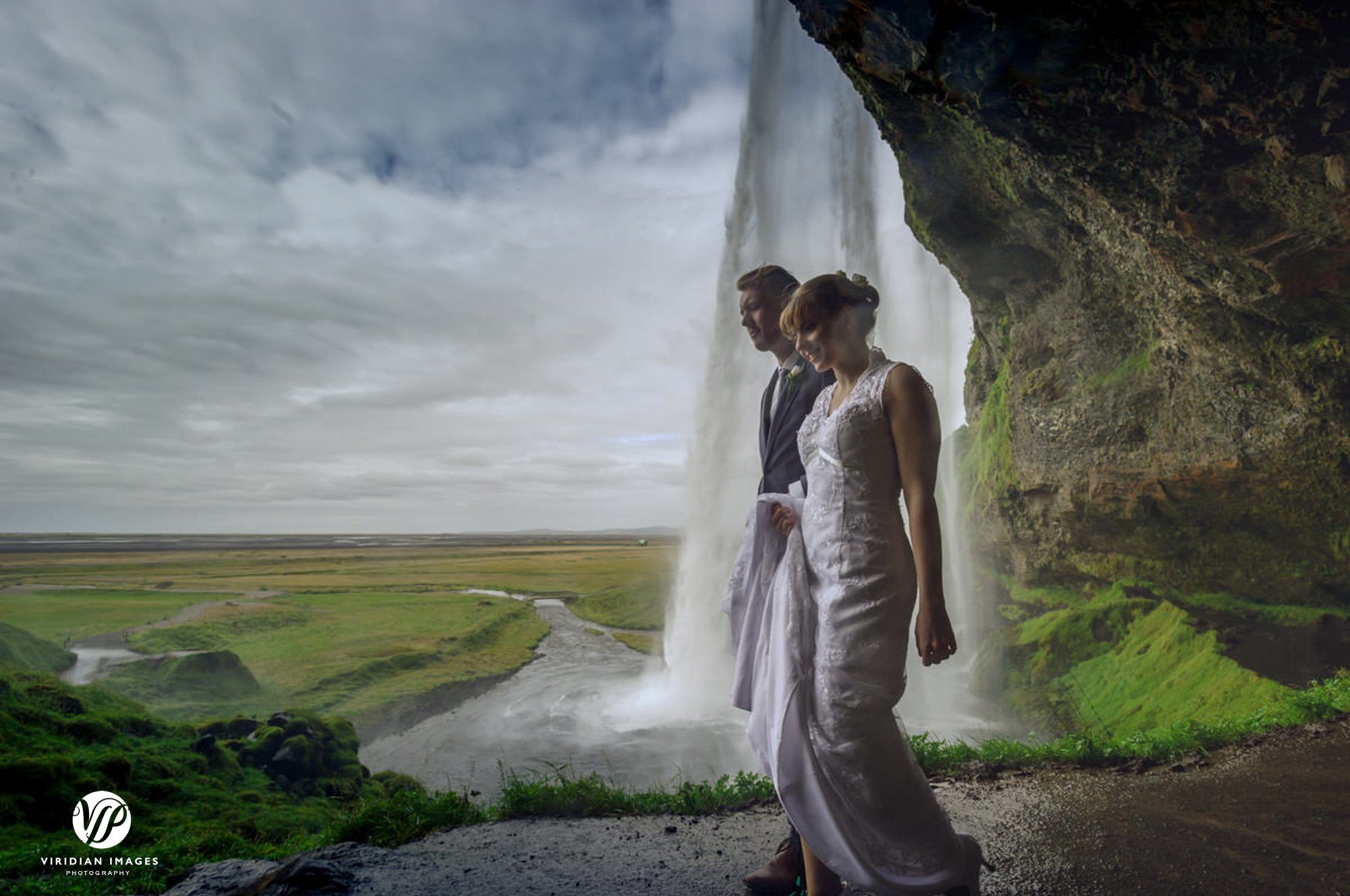 A walk behind Seljalandsfoss waterfall in Iceland
